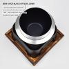 AIZYR Japanese Single Serving Shabu Hot Pot - Sukiyaki Pot with Wooden Lid and Burner Stove - Outdoor Cookware Camping Pot,12cm view 4