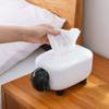 HELYZQ Novelty Sheep Facial Tissue Box Cover Napkin Holder Organizer Paper Towel Dispenser Container for Bathroom Car Office Home Decor view 2