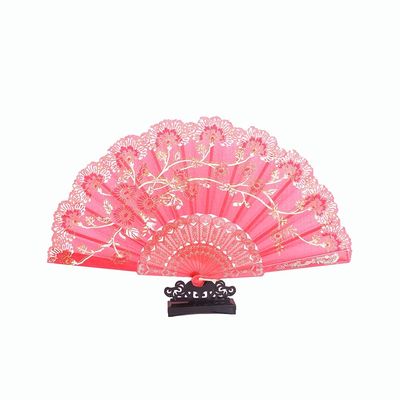 DUO ER Spanish Style Dance Fan Hand Folding Fan Wedding Party Decoration Home Decor Ornaments Japanese Vintage Crafts (Color : 3, Fan Size : 9.06 inches)