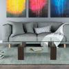 2 Tier Glass Coffee Table Room Tempered Glass Coffee Table Center Table Modern Side Rectangular Tea Table Oval Glass End Table with Shelf and Metal Legs for Home Office Living Room (Ship from USA) view 2