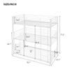 Metal Triple Bunk Beds, Twin-Over-Twin-Over-Twin Bunk Beds Frame with Safety Guardrails and Built-in Ladder for Kids & Teens, Can Be Split Into 3 Independent Bed (White + Metal + Twin-Twin-Twin) view 2