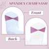 MDS Pack of 50 Spandex Chair Sashes Without Slider Buckles Dusty Pink view 4