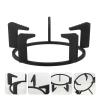 SOLUSTRE 2pcs Cast Iron Wok Ring Cooktop Wok Support Ring Stove Five- Legged Gas Stove Bracket for Cooktop Cooking Pot Kitchen Accessories, Black view 1