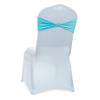 MDS Pack of 100 Spandex Chair Sashes Without Slider Buckles Aqua Blue view 1