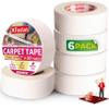 XFasten Double Sided Carpet Tape for Area Rugs, 2 Inch x 30 Yards (6-Pack)  Heavy Duty Anti Slip Rug Grip Tape, Works as Rug Gripper, Wood Safe, Easy Removal for Hardwood and Laminated Floors view 1