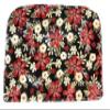 2 Slice Slot Red and Cream Flowers with Taupe Tan Leaves Reversible Toaster Kitchen Appliance Dust Cover Cozy 11.5(l) x 7.5(h) x 5.5(w) view 1