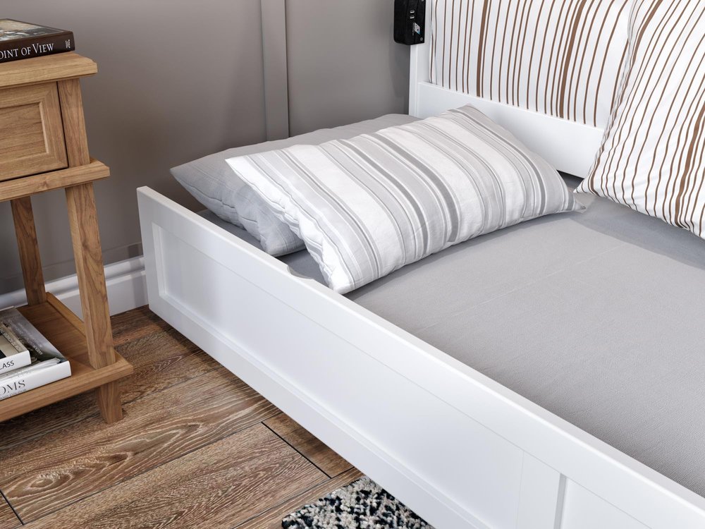 AFI, Trundle Bed Twin, White