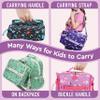 Bentgo Kids Lunch Bag - Durable, Double-Insulated Lunch Bag for Kids 3+; Holds Lunch Box, Water Bottle, & Snacks; Easy-Clean Water-Resistant Fabric & Multiple Zippered Pockets (Fairies) view 4