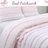 Cozy Line Home Fashions Pretty in Pink Girly Ruffle Stripped 100% Cotton Reversible Quilt Bedding Set, Coverlet, Bedspread (Pink Princess, Twin - 4 Piece: 1 Quilt + 1 Sham + 2 Decor Pillows) view 3
