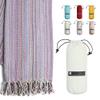 BAY LAUREL Turkish Beach Towel with Travel Bag 39 x 71 Quick Dry Sand Free Lightweight Large Oversized Towels Light view 1