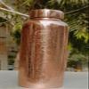 Gavya International Pure Etching 34oz Copper Water Bottle for Drinking Large Handcrafted Ayurvedic Copper Water Bottle, Leak Proof Lid Smooth Finish Vessel 1 Litre view 4