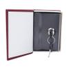 GOMYIE Dictionary Shaped Cash Money Saving Box Piggy Bank with Key Lock Hidden Security Case,Red view 4