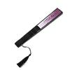 DUO ER Butterfly and Flower Style Folding Bamboo Hand Fan with Tassel Home Decor Collection Women Girl Dancing Fans (Color : Wine Red and Black) view 4