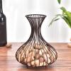 Alvinlite Wine Cork Holder Display Cork Stopper Storage Wine Bottle Barrel Iron Cork Collector Container Basket view 4
