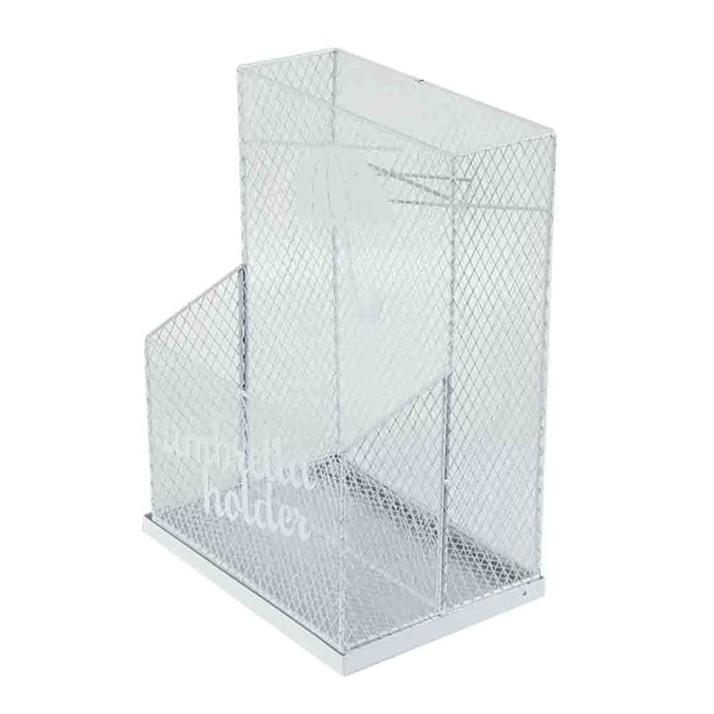 Umbrella Racks Metal Umbrella Stand Holder, Large-Capacity Umbrella Baskets in Hotel Offices, Storing 25-43 Umbrellas (Color : White, Size : 35x24x46cm)