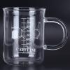 AUNMAS Caffeine Beaker Mug, Chemistry Mug 16 oz Borosilicate Glass Cup with Handle and Measuring Scale, Tea Coffee Mug for Coffee, Latte, Tea or Hot and Cold Beverage view 4