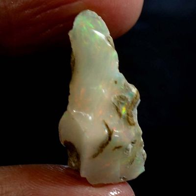 Dazzlegems 11.90 Cts AAA 100% Natural Rainbow Welo Fire Ethiopian Opal Rough Loose Gemstones-BC01