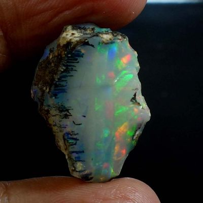 Dazzlegems 26.85 Cts AAA 100% Natural Rainbow Welo Fire Ethiopian Opal Rough Loose Gemstones-BC19