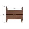 Ribbon Storage Ribbon Spools (50 spools) - Craft Organizer-Wrapping Paper Storage-Bin-Storage Cabinet Organization-Twine Storage Wrapping Lace Storage (Medium Long), Brown view 2