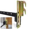 2Pcs 711 Bolt on to Hook on Bed Frame Conversion Brackets with Hardware Hook, Headboard Hook Set,Hook on Bed Frame Brackets Adapter,Hook on Bed Rail view 1