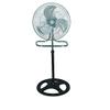 PrimeTrendz 18 Inch Industrial Grade High Velocity 3 in 1 Floor Stand Desk Wall Mount Oscillating Fan, 3 Speed Settings, 3 Blade, Black view 3