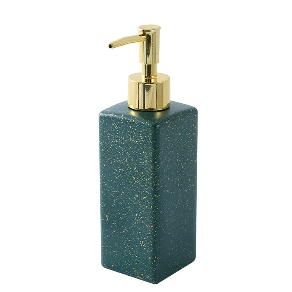 Soap Dispenser Glass Multicolor Soap Pump Refillable Lotion Liquid Dispenser Bottle Suitable for Bathroom and Kitchen (Color : Green)