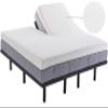 100%-Waterproof-Flex-Top-Mattress-Cover, Fitted Style Split Head Mattress Protector for Half Split Adjustable Beds - 11" to 15" Deep Pocket - Terry Cotton (Split Head Queen- 30 Inch Split from Top) view 2