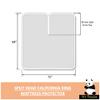 100%-Waterproof-Flex-Top-Mattress-Cover, Fitted Style Split Head Mattress Protector for Half Split Adjustable Beds - 11" to 15" Deep Pocket - Terry Cotton (Split Head Cal-King- 28 Inch Split from Top) view 4