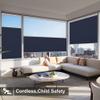 Boolegon Top Down Bottom Up Cellular Shades for Windows Cordless Blackout Honeycomb Blinds Custom Cut to Size, Deep Blue, 45" W x 44" H view 2