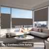 Boolegon Top Down Bottom Up Cellular Shades for Windows Cordless Blackout Honeycomb Blinds Custom Cut to Size, Gray Brown, 45" W x 44" H view 2