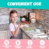 Kids Baking Set Real Cooking Set for Kids , Baking Supplies with Adult and Kid Aprons - Real Tools for Real Cooking Kids Baking Sets for Girls and Boys Kid Cooking Gift Set (Cyan) view 4