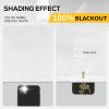 100% Blackout Curtains for Bedroom - Triple Weave Grommet Top Thermal Insulated Window Treatment Light Blocking Panels with Black Liner for Kitchen/Kids Room, Greyish White, W52 x L72, 2 Panels view 2