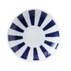 (Saikaitoki) Hasami Ware 33002 Deformed Small Plate, Bean Plate, Plate, Diameter Approx. 3.9 inches (10 cm), Indigo Dyed Tozuko, Microwave Safe, Dishwasher Safe, Made in Japan view 1