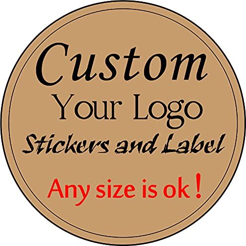 500PCS Custom Text Business Roll Sticker Personalized Design Water Bottle Label Gift Box Birthday Wedding Party First Holy Communion Baptism Stickers (Transparent PVC, 1.5" Square)