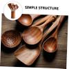 Wooden Utensil Set Skimmer Scoop Cooking Spoon Ladle Non-stick Spatula Home Kitchenware Set view 4