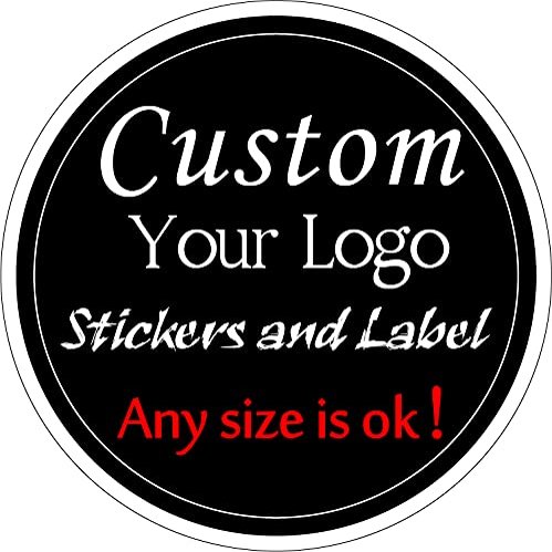 500PCS Custom Text Business Roll Sticker Personalized Design Water Bottle Label Gift Box Birthday Wedding Party First Holy Communion Baptism Stickers (Transparent PVC, 2.5" Square)