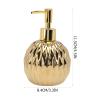 1pc Lotion Bottle Shampoo Pump Bottle Bathroom Household Pump Press-Type Lotion Dispenser Shower Gel Ceramic Shampoo Container Ceramic Toiletry view 2
