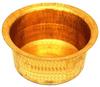 Will and Weaves Traditional Kitchen Utensil Brass Hammered Dough Maker Parat Atta Maker 15 inches with Brass Tope/Patila 2 liters view 4