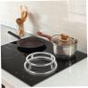 OSALADI 2pcs Cooktop Shelf Round Pot Rack Kitchen Accessory Household Pot Rack Stand Stainless Steel Frying Pan Heat Insulation Holder Steaming Holder Steam view 4