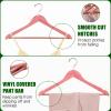 Amber Home 30 Pack American Red Cedar Hangers, Smooth Finish Wood Coat Hangers with Swivel Hook & Notches for Suit, Shirt, Dress, Jacket, Pants view 3