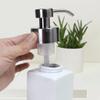 BDPP Manual Soap Dispenser Ceramic Foam Soap Dispenser (White) Soap Foaming Liquid Soap Dispenser for Bathroom and Kitchen (Color : White) view 4