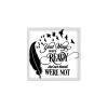 Framed Quotation Inspirational Wall Decor Wooden Art Signs Positive Quotes Sayings Your Wings were Ready But Our Hearts were Not White-C3 18x18cm view 1