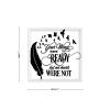 Framed Quotation Inspirational Wall Decor Wooden Art Signs Positive Quotes Sayings Your Wings were Ready But Our Hearts were Not White-C3 18x18cm view 2