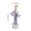 homeemoh Ceramics Virgin Mary Statue, Christianity Statues Religious Figurine Ceramic Decorative Small Sculpture for Home Decor, Style-C view 2