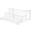 BARsics 3-Tiers Assembled Back Bar Bottle Rack Display, Clear Acrylic Stand Riser 15x6x12 inches view 1