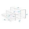 BARsics 3-Tiers Assembled Back Bar Bottle Rack Display, Clear Acrylic Stand Riser 15x6x12 inches view 2