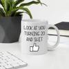 20th Birthday Gift For Men Women Coworker Friend, Her, Friend, Mom, Sister, Wife, Grandma, Present For 20 Years Old, Look At You Turning 20 11OZ White Ceramic Mug view 1
