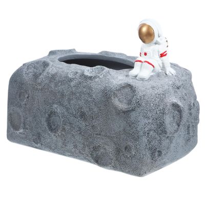Cabilock Astronaut Statue Storage Decorative Tissue Box for Office Modern Decorations