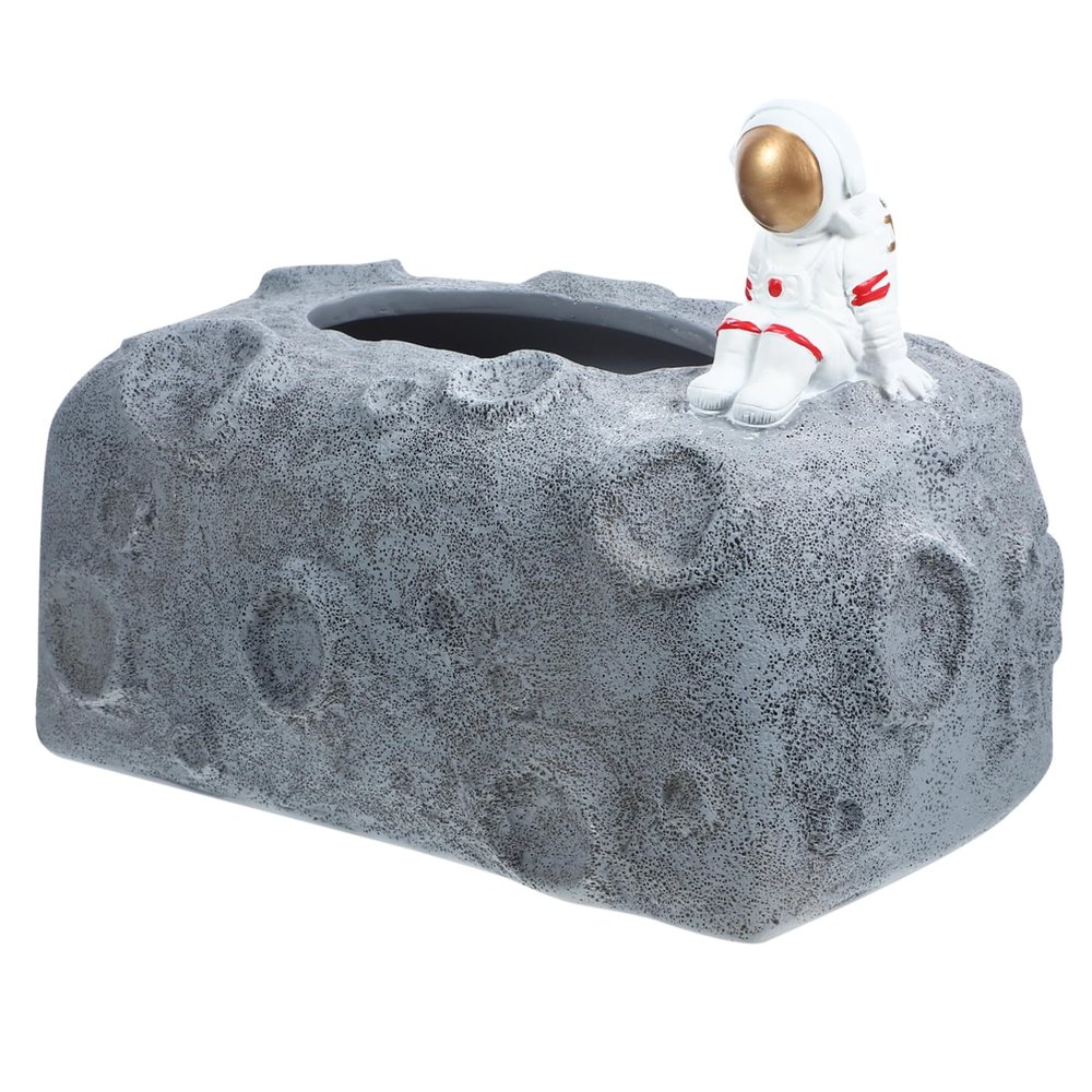Cabilock Astronaut Statue Storage Decorative Tissue Box for Office Modern Decorations