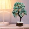 Amazing Gemstone Amazonite Natural Healing Premium Crystal Bonsai Feng Shui Fortune Money Tree of Life for Home Office Decor (Gift Box Ready) (10-12 Inch) view 2